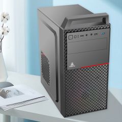 鑫谷坚果T1台式机小机箱MATX办公家用支持12CM风扇前面板镂空